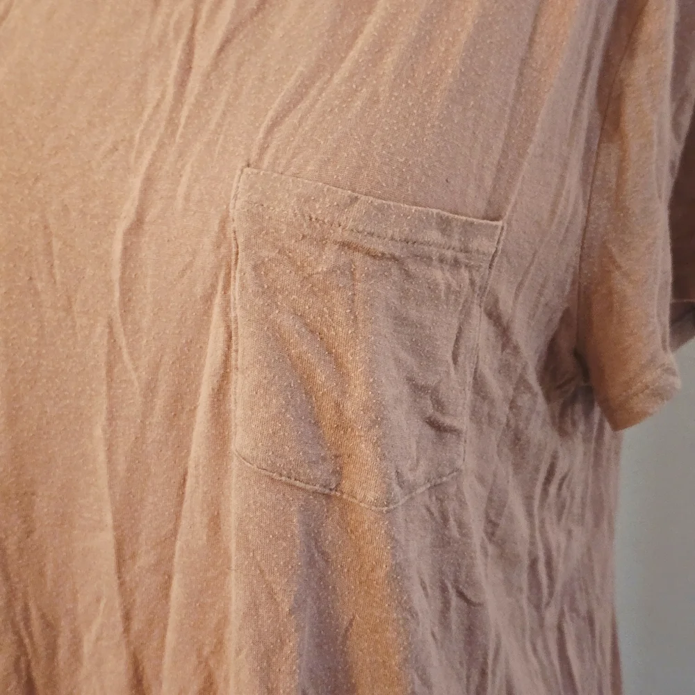Aeropostale Women's Large Soft Light Orange Short Sleeve Top - Picture 3 of 5